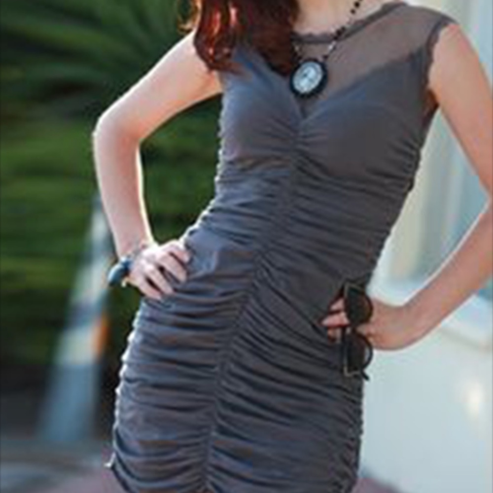 NWT Effie's Heart Pewter Dress Bodycon